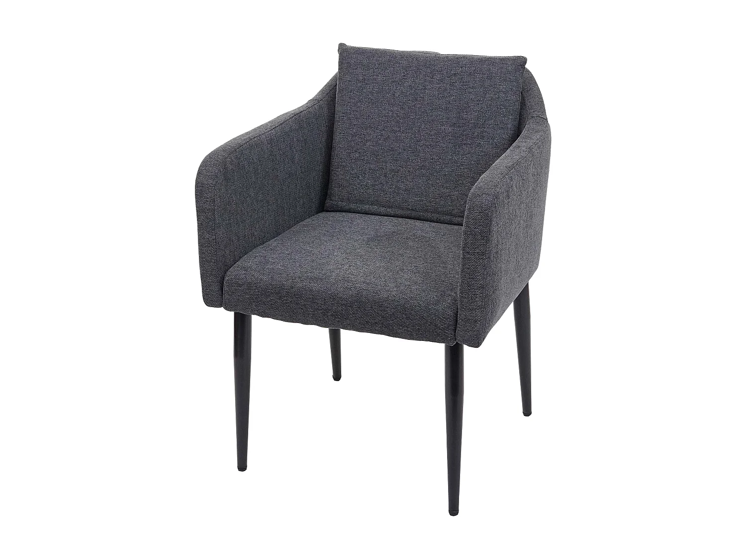 Fauteuil chaise lounge salle métal grise 60 x 65 x 83 cm 04_0002290