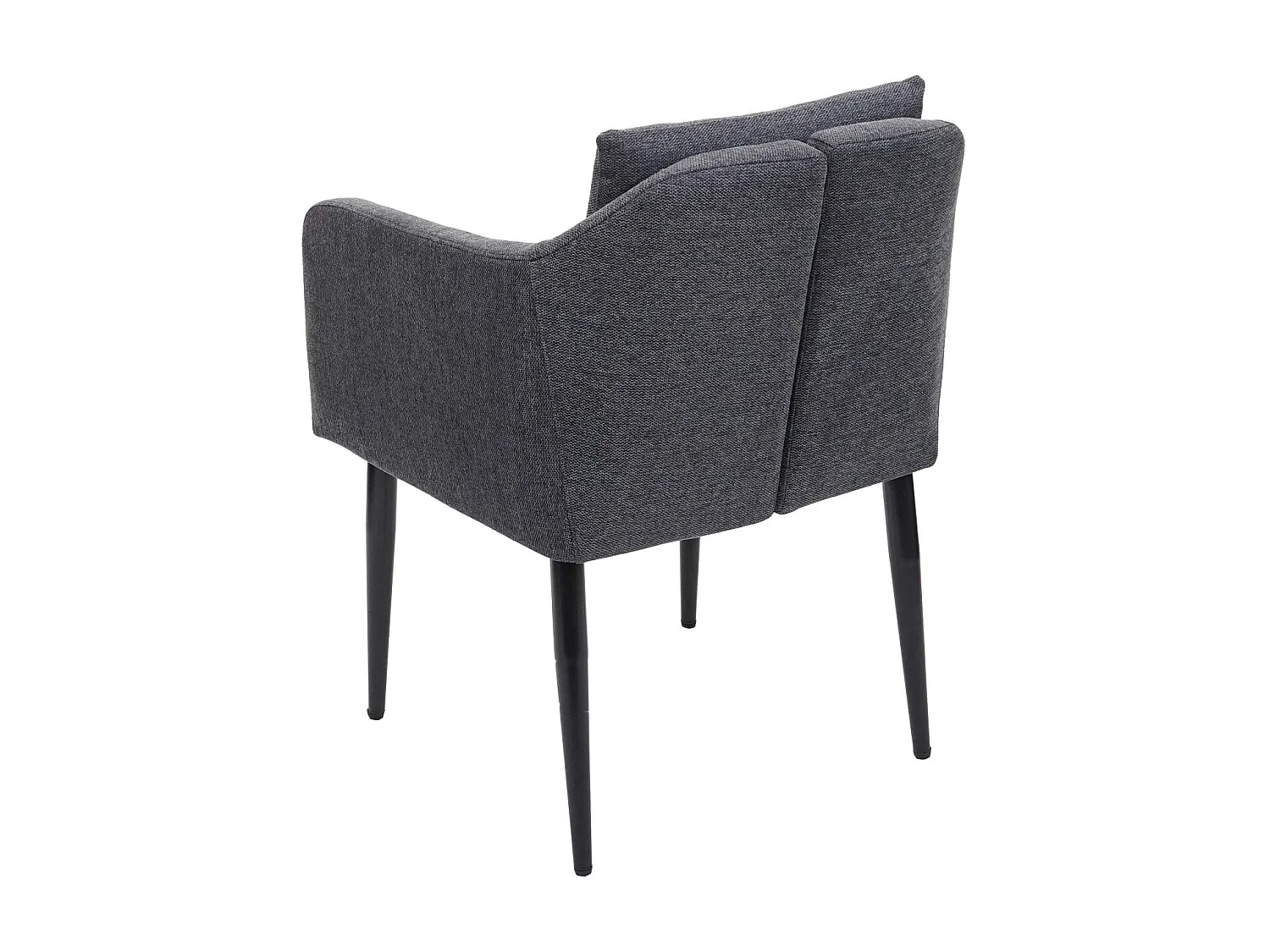 Fauteuil chaise lounge salle métal grise 60 x 65 x 83 cm 04_0002290