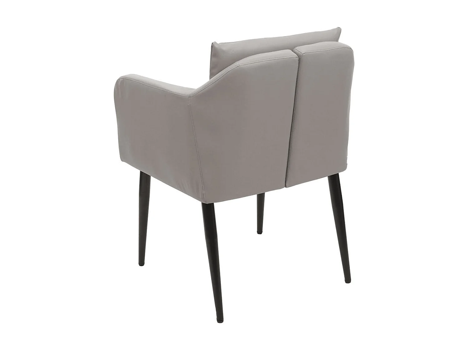Fauteuil chaise lounge salle métal grise 60 x 65 x 83 cm 04_0002286