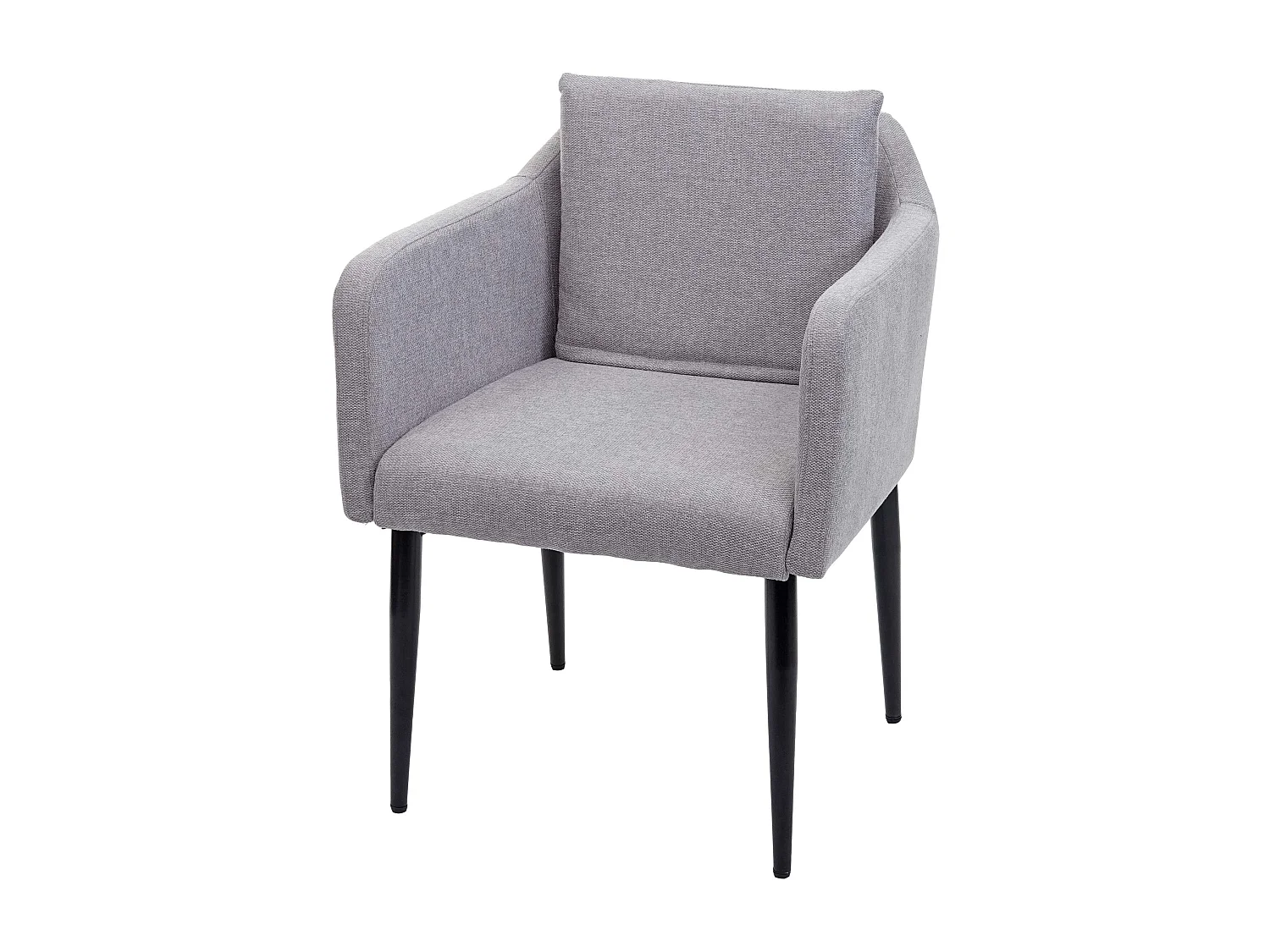 Fauteuil chaise lounge salle métal grise 60 x 65 x 83 cm 04_0002289