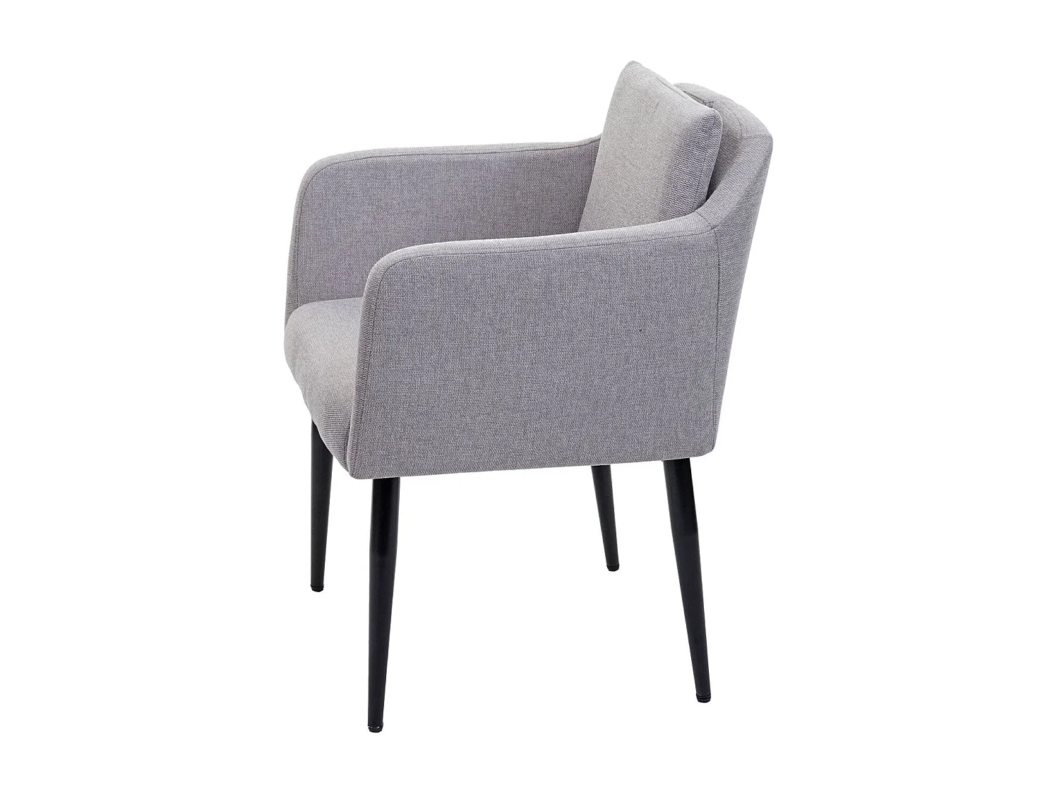 Fauteuil chaise lounge salle métal grise 60 x 65 x 83 cm 04_0002289