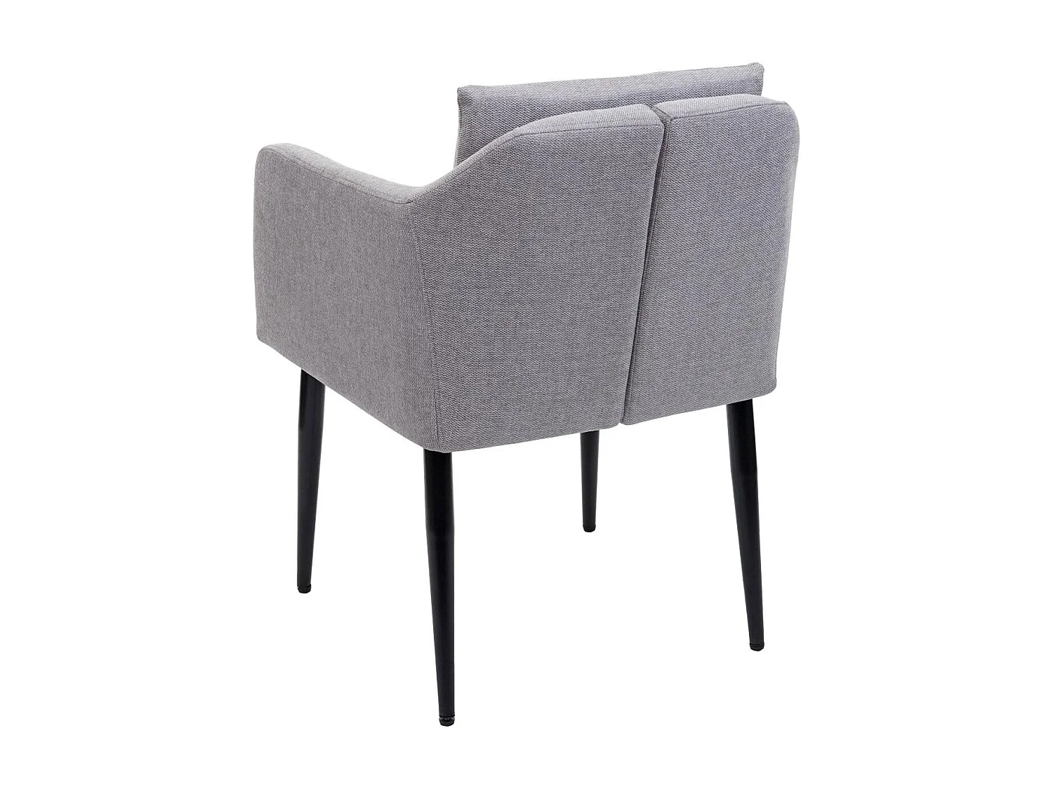 Fauteuil chaise lounge salle métal grise 60 x 65 x 83 cm 04_0002289