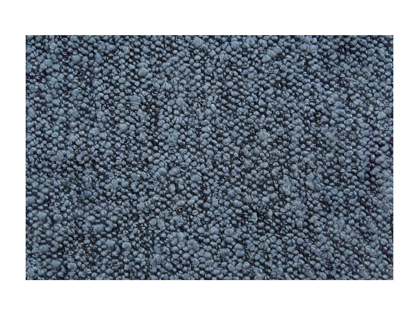 Lit 90x190cm avec tête de lit lignes bouclette et sommier kit Bleu - Hauteur totale : 29cm