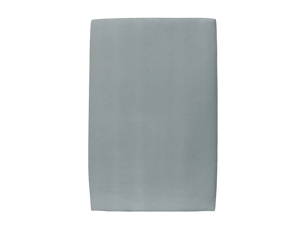 Lit 90x200cm avec tête de lit tapissier velours et sommier kit Gris bleuté - Hauteur totale : 29cm