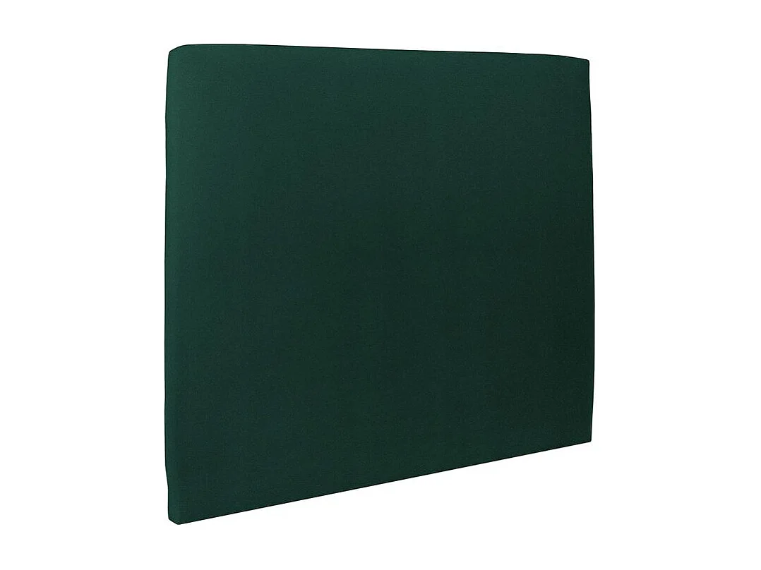 Lit 160x200cm avec tête de lit tapissier velours et sommier tapissier vert - Hauteur totale : 29cm