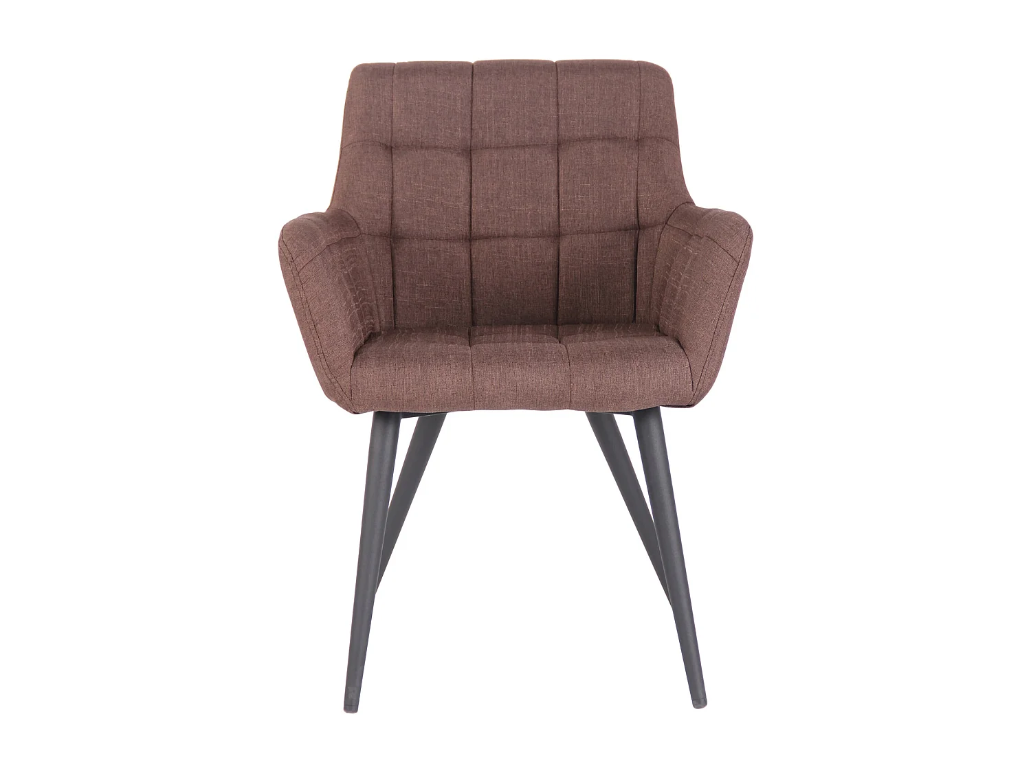 chaises avec accoudoirs - Tissu - Marron - Lyss