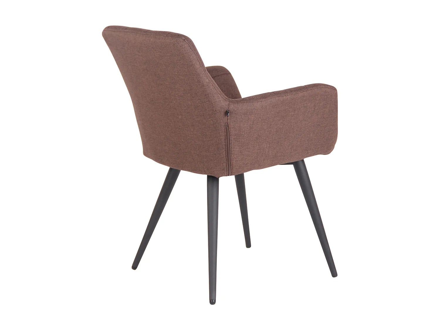 chaises avec accoudoirs - Tissu - Marron - Lyss