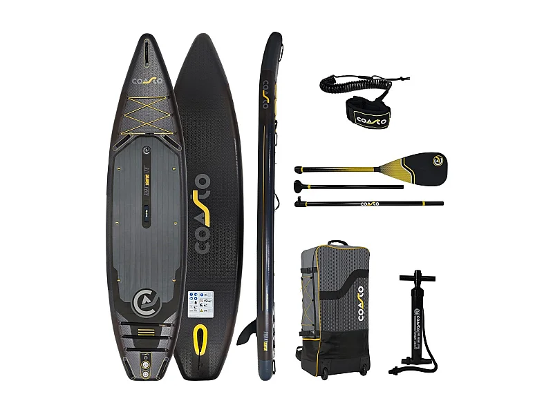 Coasto Regent Signature 11'8 Premium – Aufblasbares Touring-SUP - 355x86x15 cm - Max. 165 kg - Hybrid-Carbon-Paddel - Performance