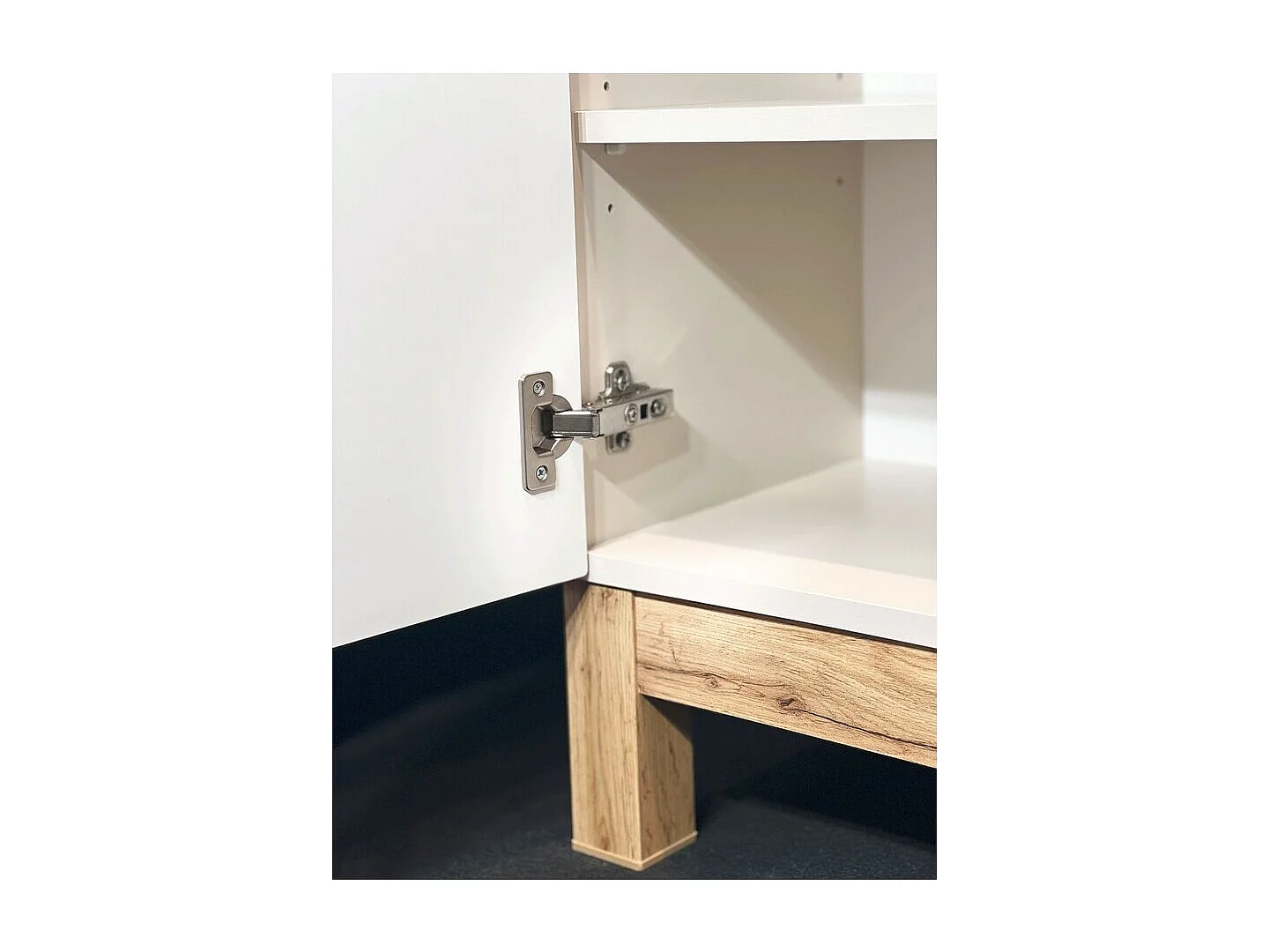 Ensemble ERMANO cachemire 130cm : meuble sous vasque + vasque à poser + rangements suspendus et à poser + miroirs