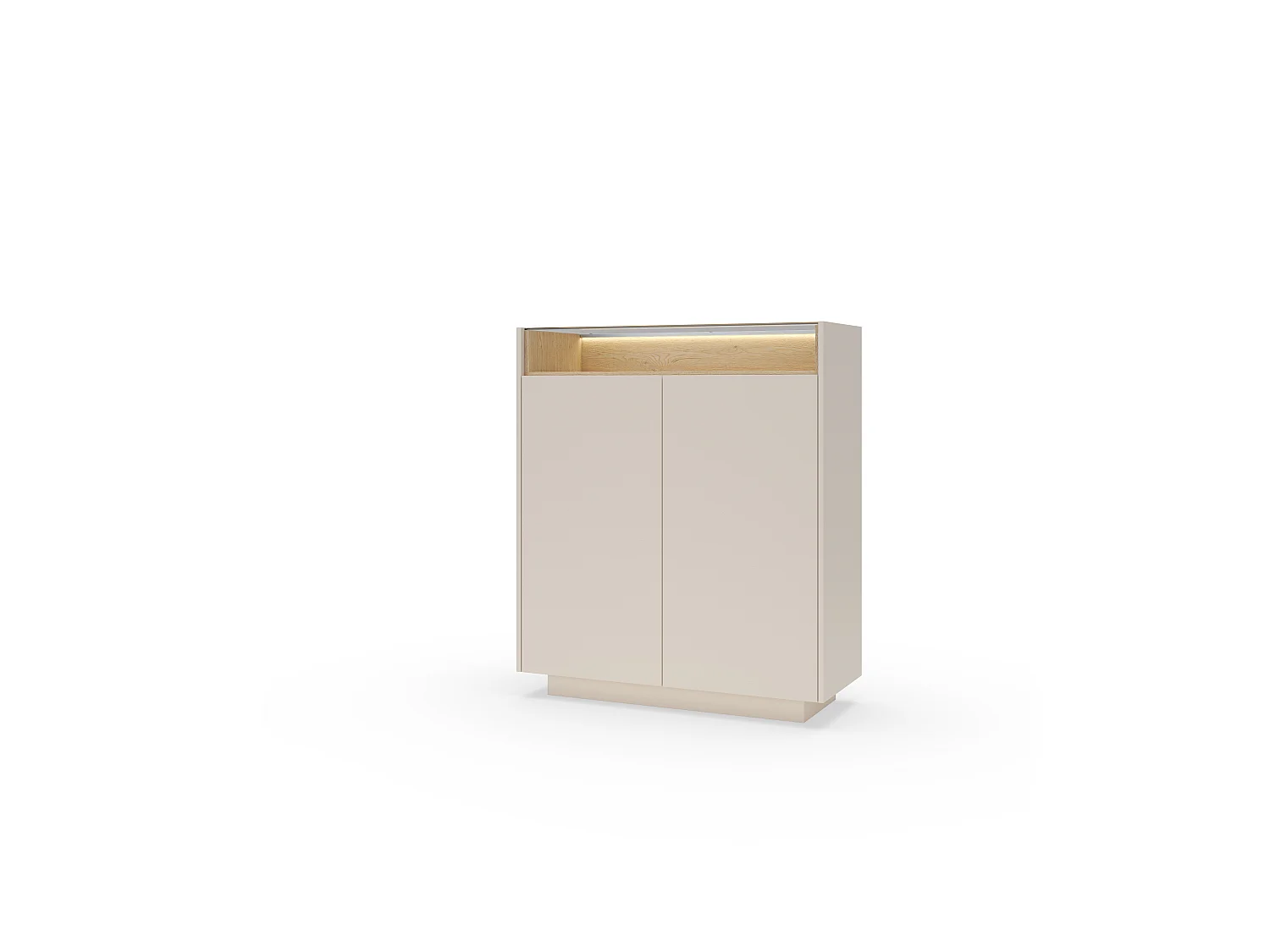 Komoda, beż + dąb cremona, 103,2 x 119,2 x 39,5 cm