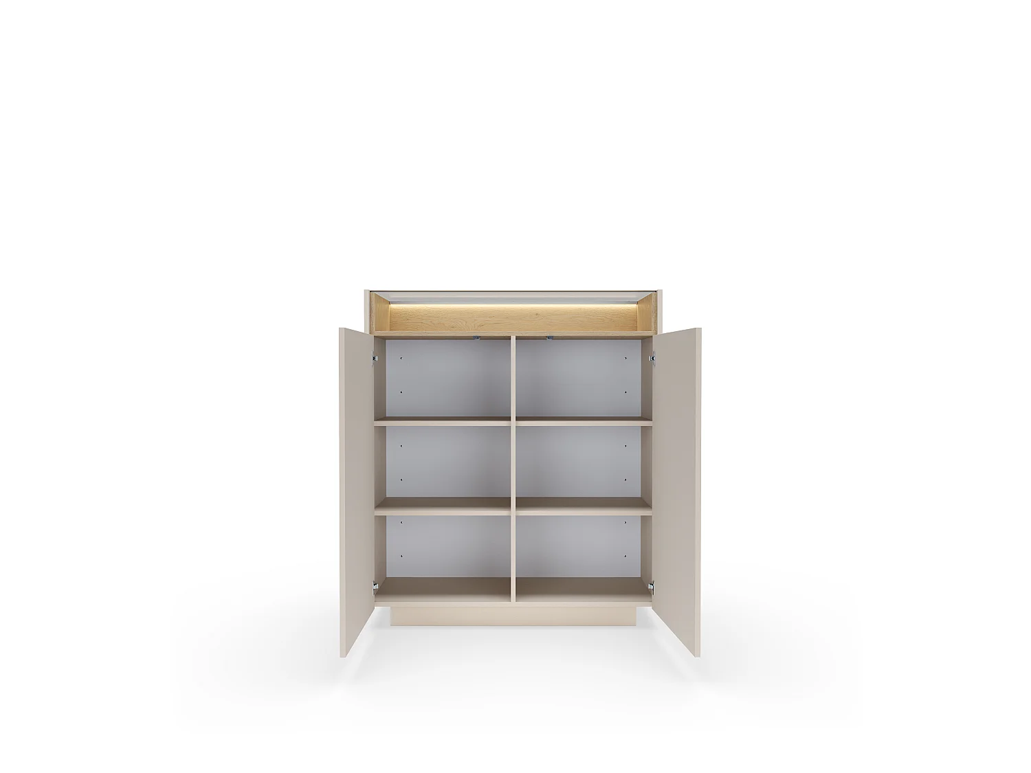 Komoda, beż + dąb cremona, 103,2 x 119,2 x 39,5 cm