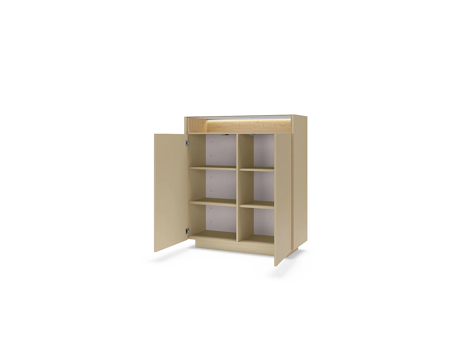Kommode, Kakao + Cremona-Eiche, 103,2 x 119,2 x 39,5 cm