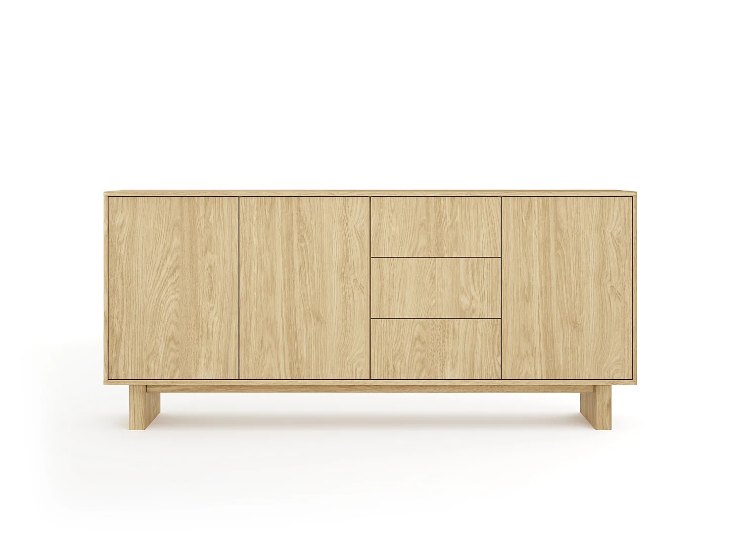 Kommode, olieret eg, 183,3 x 82,6 x 38,1 cm