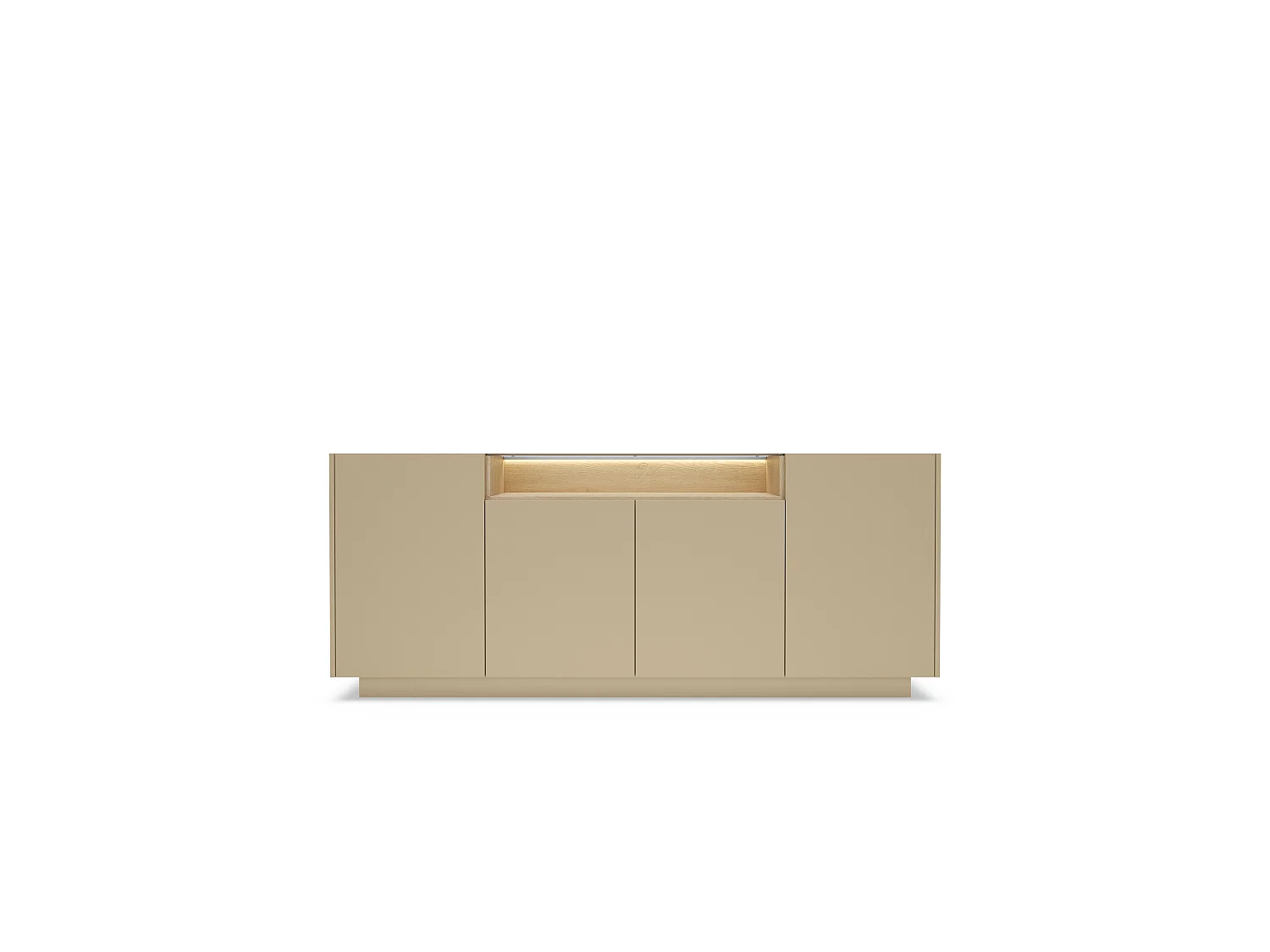 Komoda, kakao + dąb cremona, 203 x 83 x 39,5 cm