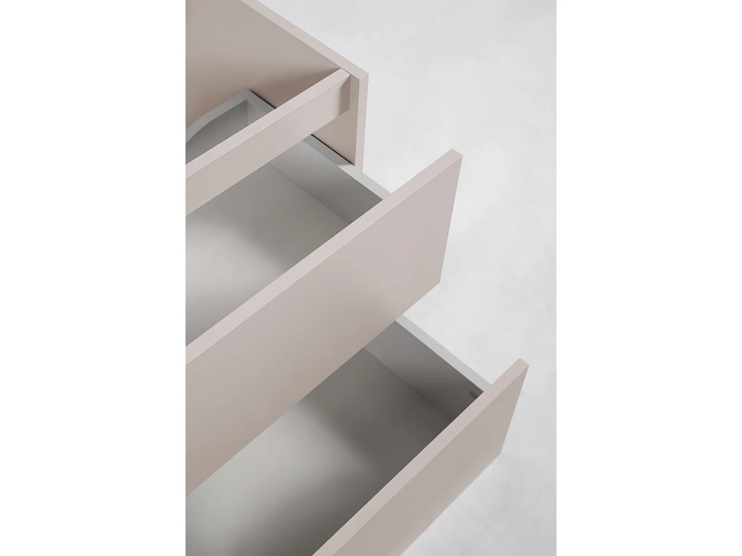Wandhängender Badezimmerschrank, Farbe: Kaschmir, 60 x 46 x 60,7 cm, ohne Deckel