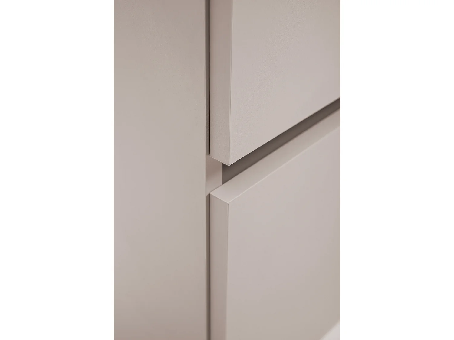 Wandhängender Badezimmerschrank, Farbe: Kaschmir, 60 x 46 x 60,7 cm, ohne Deckel