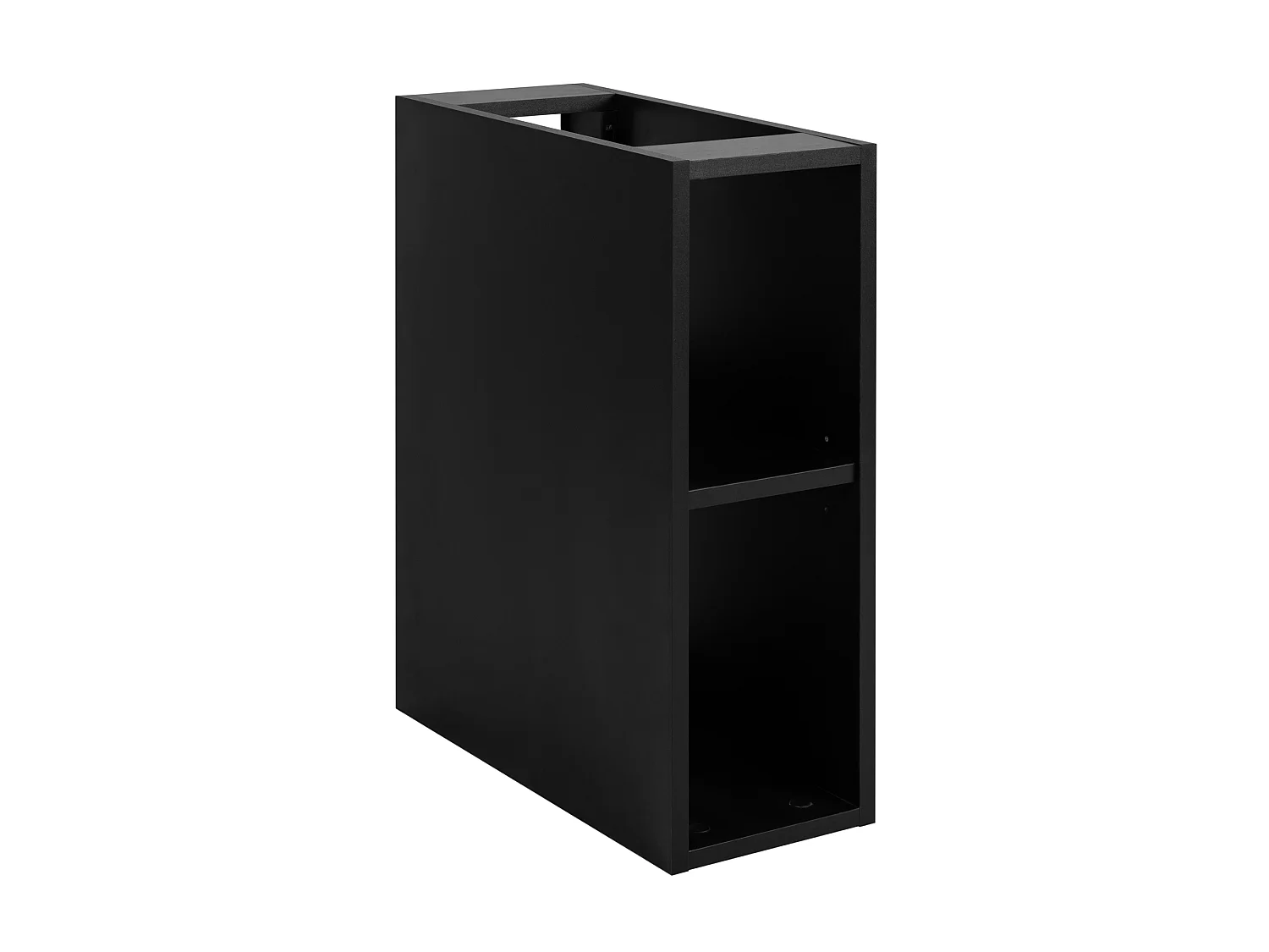 Meuble de salle de bain, chêne Craft / plan de travail en marbre noir (MDF), 100 (80+20) x 57 x 46 cm