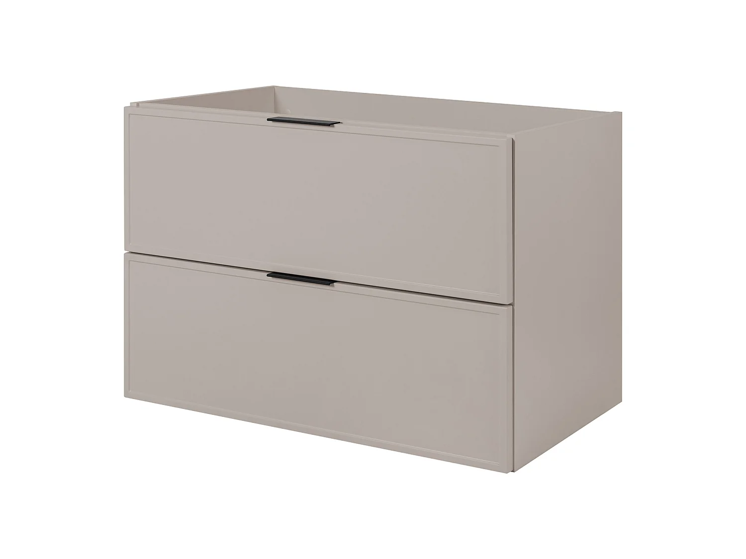 Meuble de salle de bains, cachemire, plateau en marbre blanc, 100 (80+20) x 57 x 46 cm