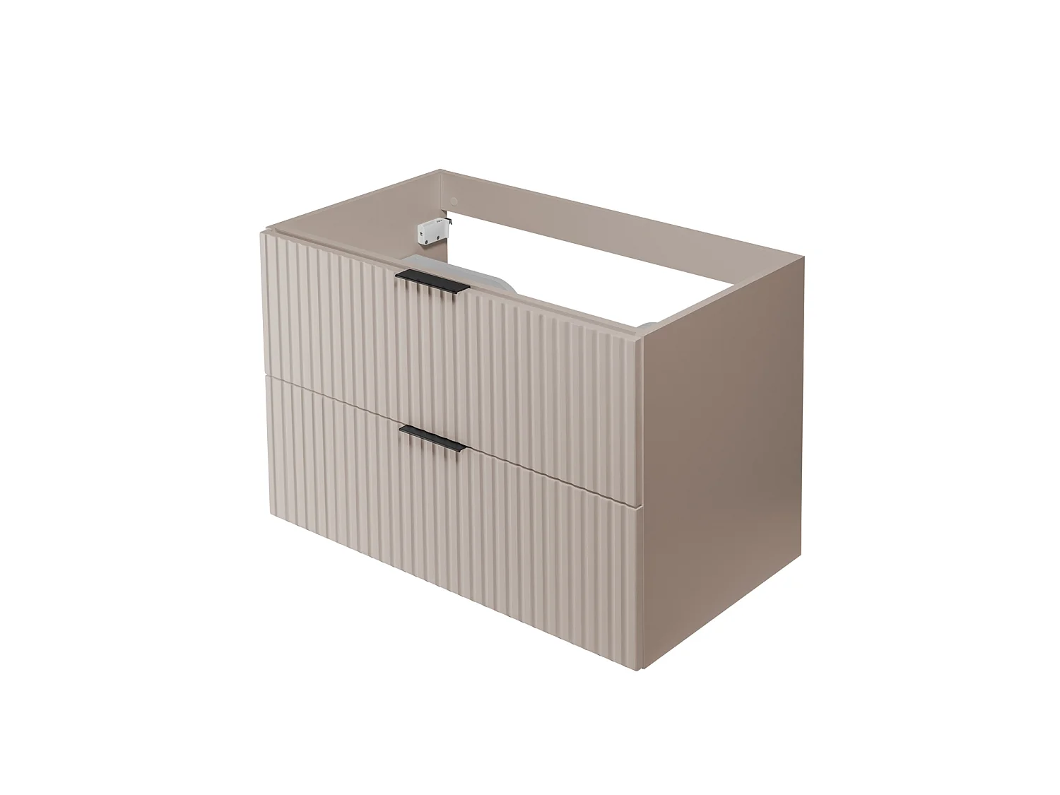 Wandhängender Badezimmerschrank, Kaschmir / weißem Marmor (MDF), 180 x 57 x 46 cm