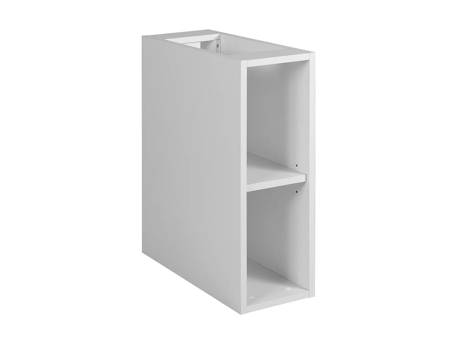 Wandhängender Badezimmerschrank, weiß / Arbeitsplatte aus weißem Marmor (MDF), 180 x 57 x 46 cm