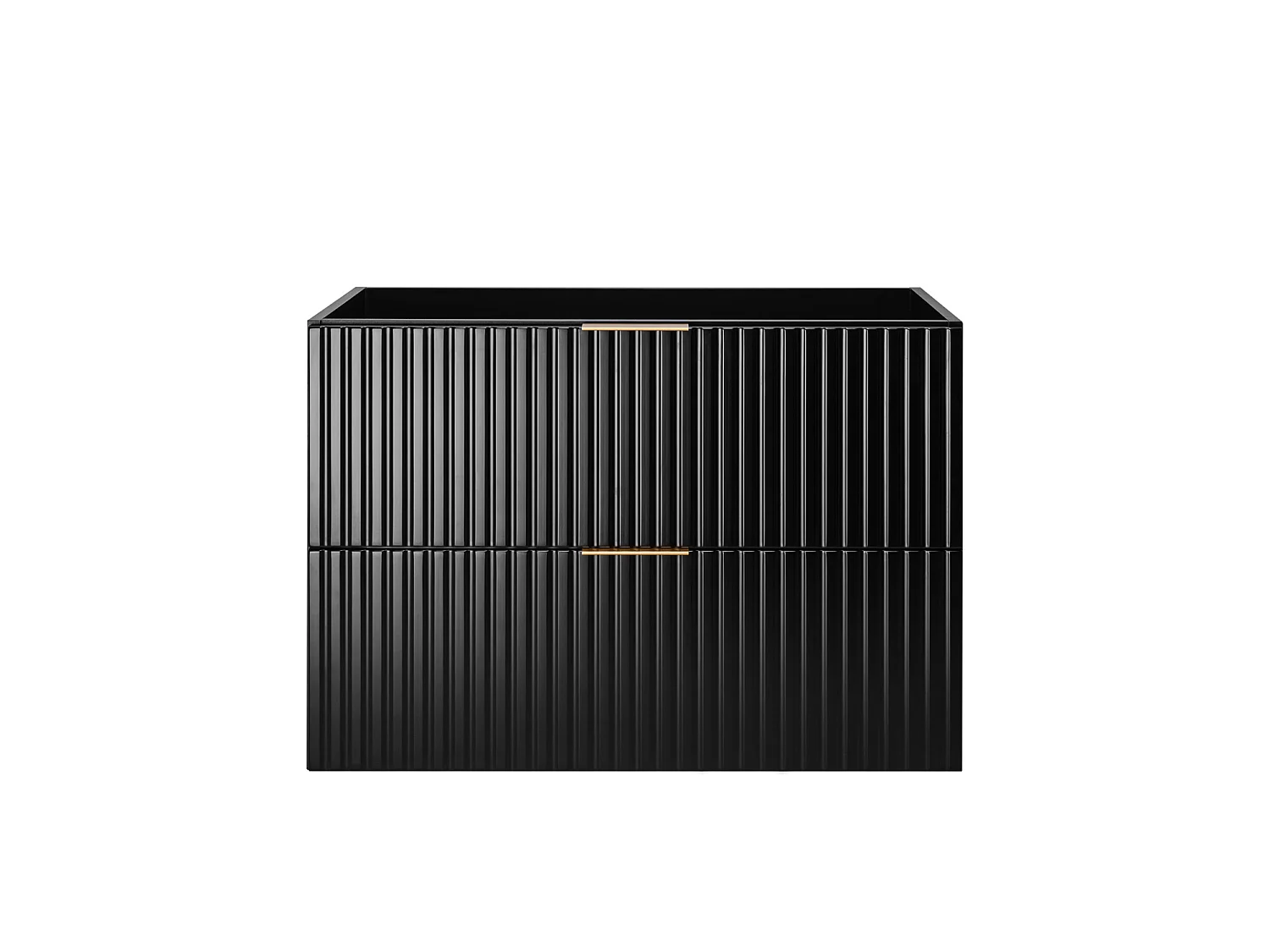 Wandhängender Badezimmerschrank, schwarz / schwarze Marmorarbeitsplatte (MDF), 100 x 57 x 46 cm