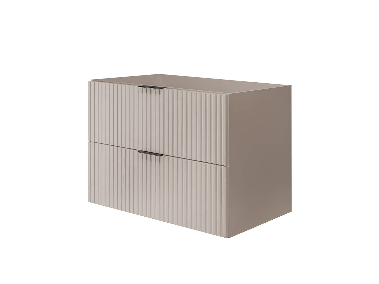 Meuble de salle de bain suspendu, cachemire (MDF) / marbre blanc, 100 x 57 x 46 cm