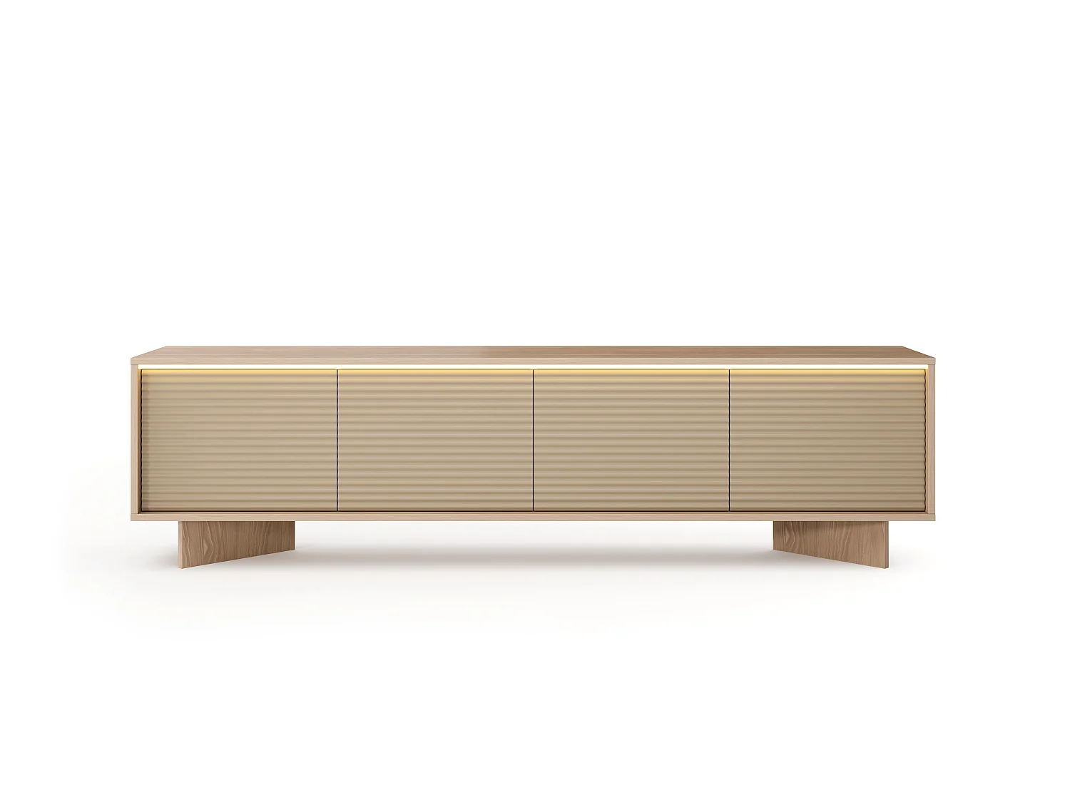 Fernsehschrank, Natur-Bolivar, 203,9 x 54,4 x 40 cm