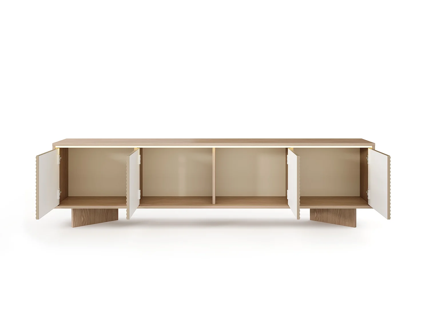 Fernsehschrank, Natur-Bolivar, 203,9 x 54,4 x 40 cm