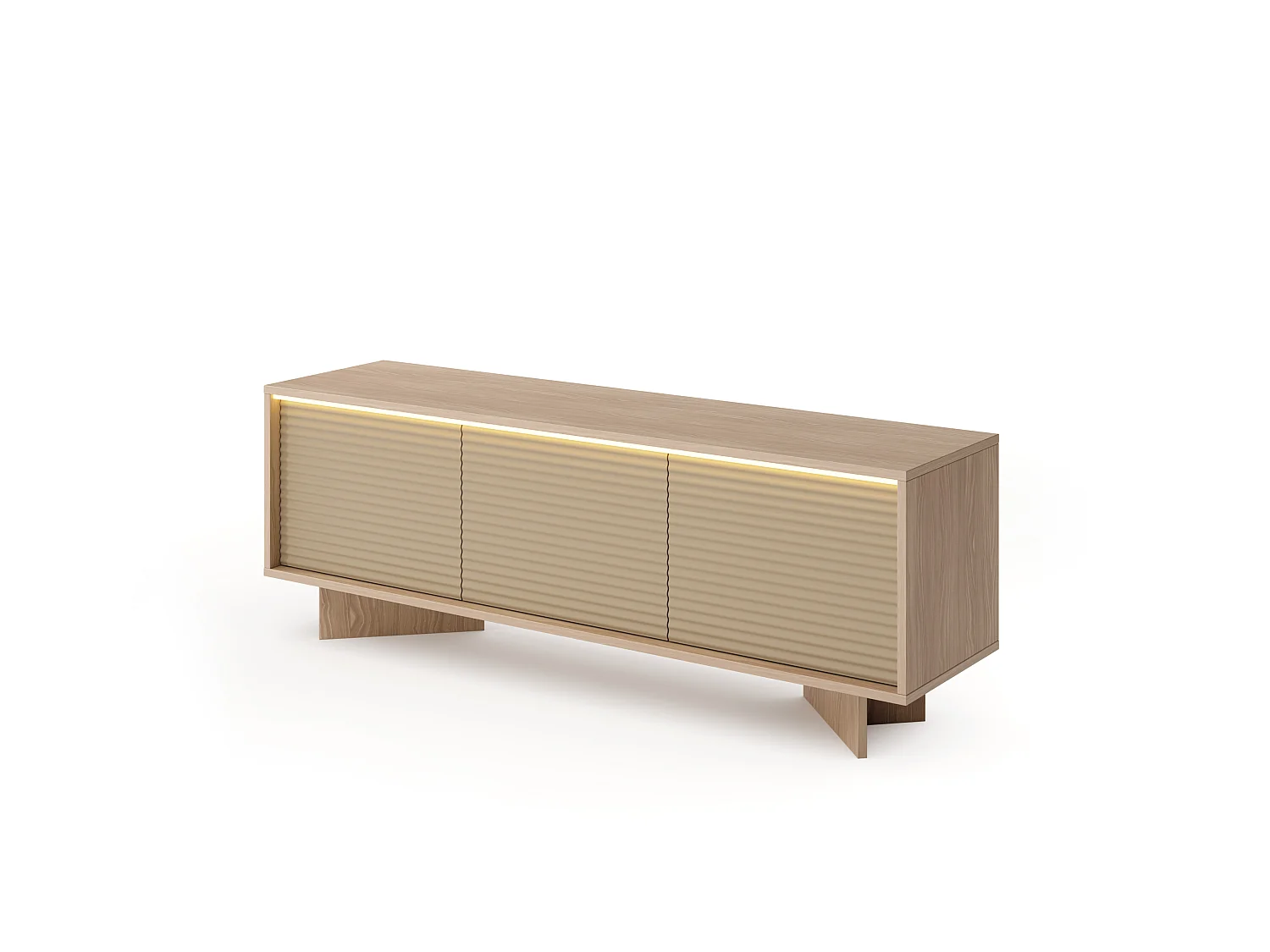 Fernsehschrank, Natur-Bolivar, 153,9 x 54,4 x 40 cm