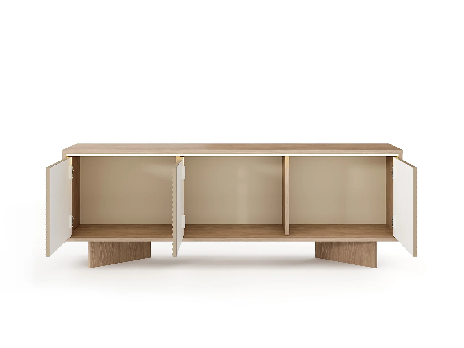 Fernsehschrank, Natur-Bolivar, 153,9 x 54,4 x 40 cm