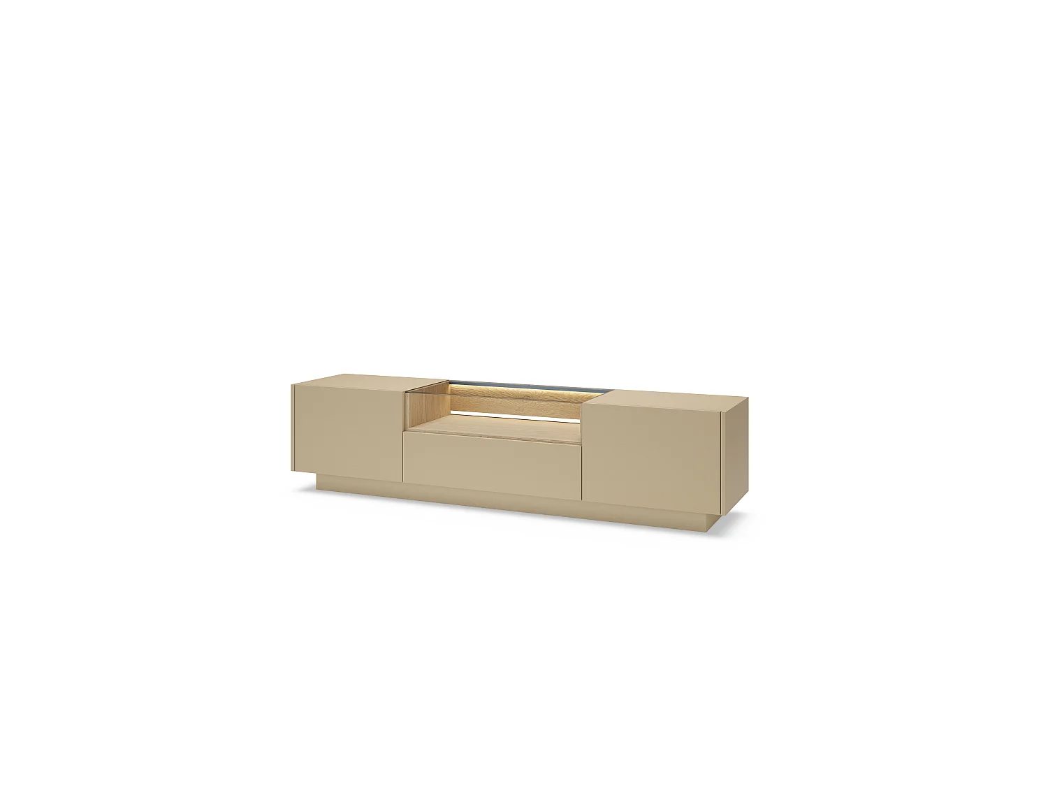 TV-Schrank, Kakao + Cremona-Eiche, 176,4 x 43,4 x 39,5 cm