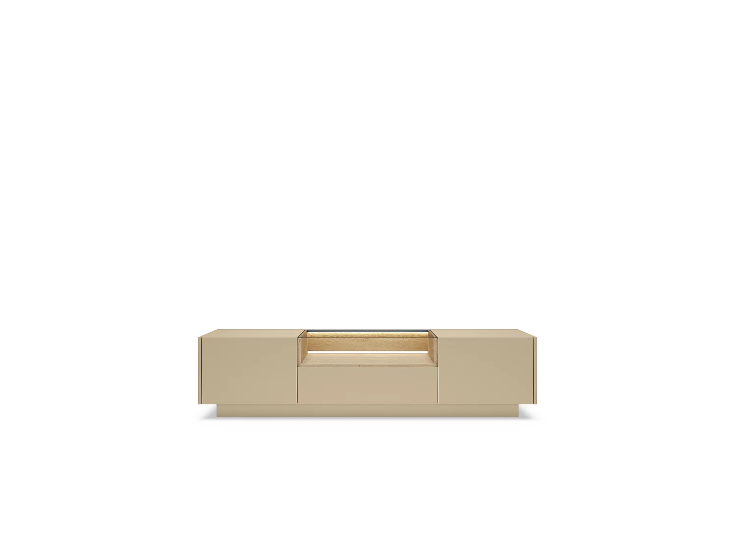 TV-Schrank, Kakao + Cremona-Eiche, 176,4 x 43,4 x 39,5 cm