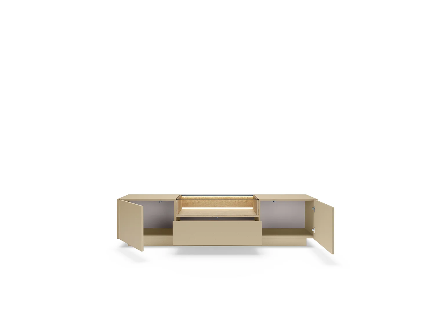 TV-Schrank, Kakao + Cremona-Eiche, 176,4 x 43,4 x 39,5 cm