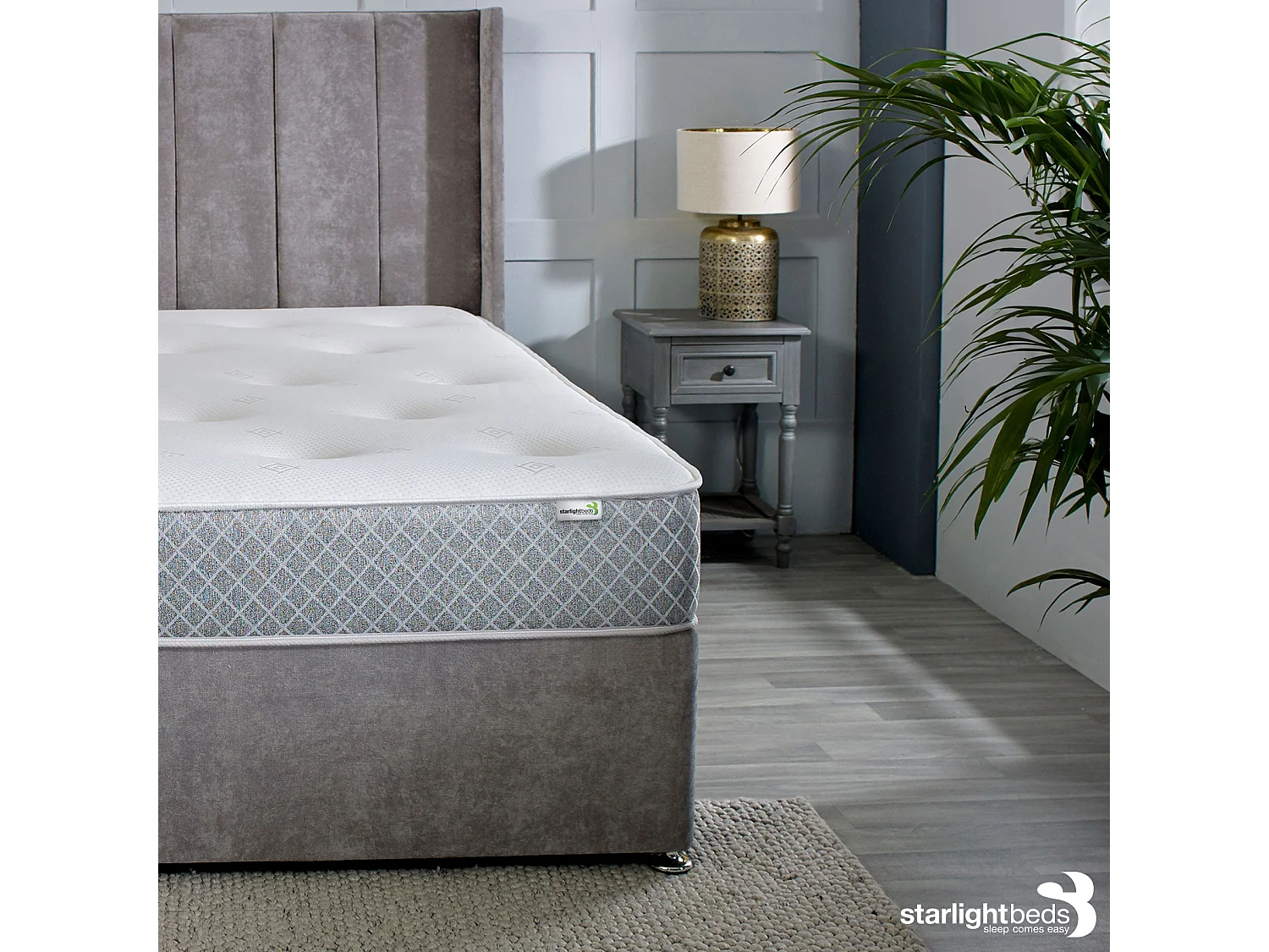 Nebraska Tufted Hybrid Mattress Soft Feel Cool Touch Quilted Surface