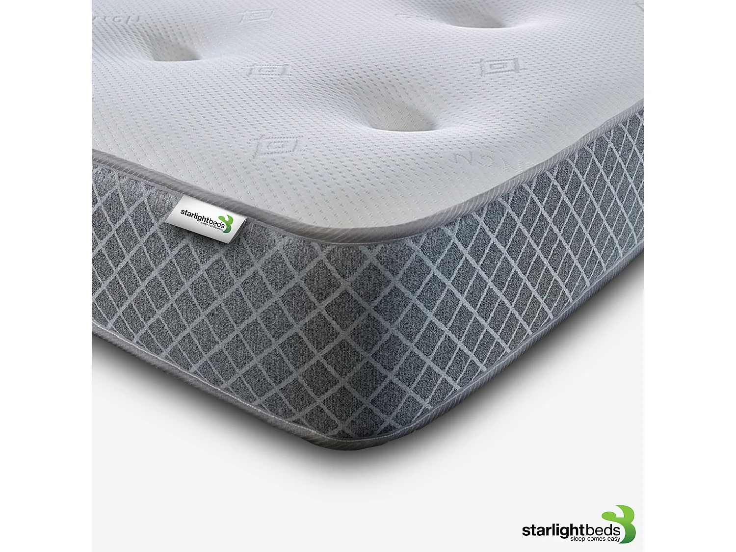 Nebraska Tufted Hybrid Mattress Soft Feel Cool Touch Quilted Surface