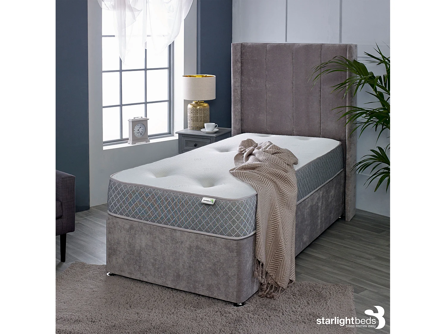 Nebraska Tufted Hybrid Mattress Soft Feel Cool Touch Quilted Surface