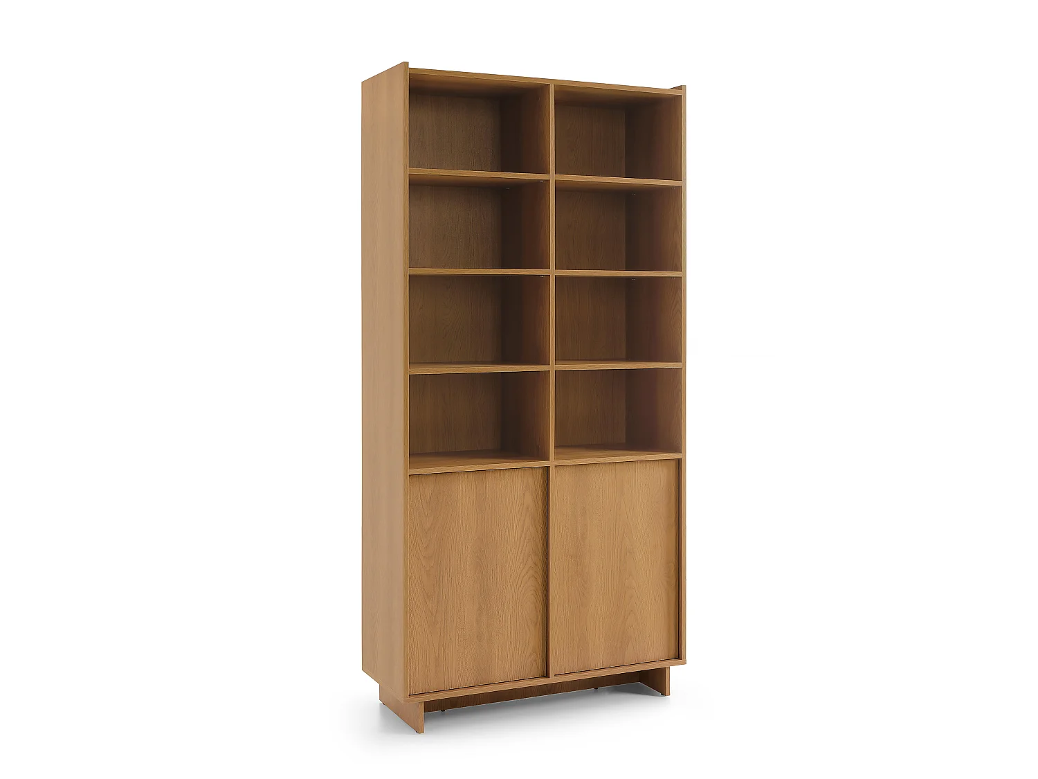 Bücherregal, karamellfarbene Eiche, 98 x 201 x 39 cm