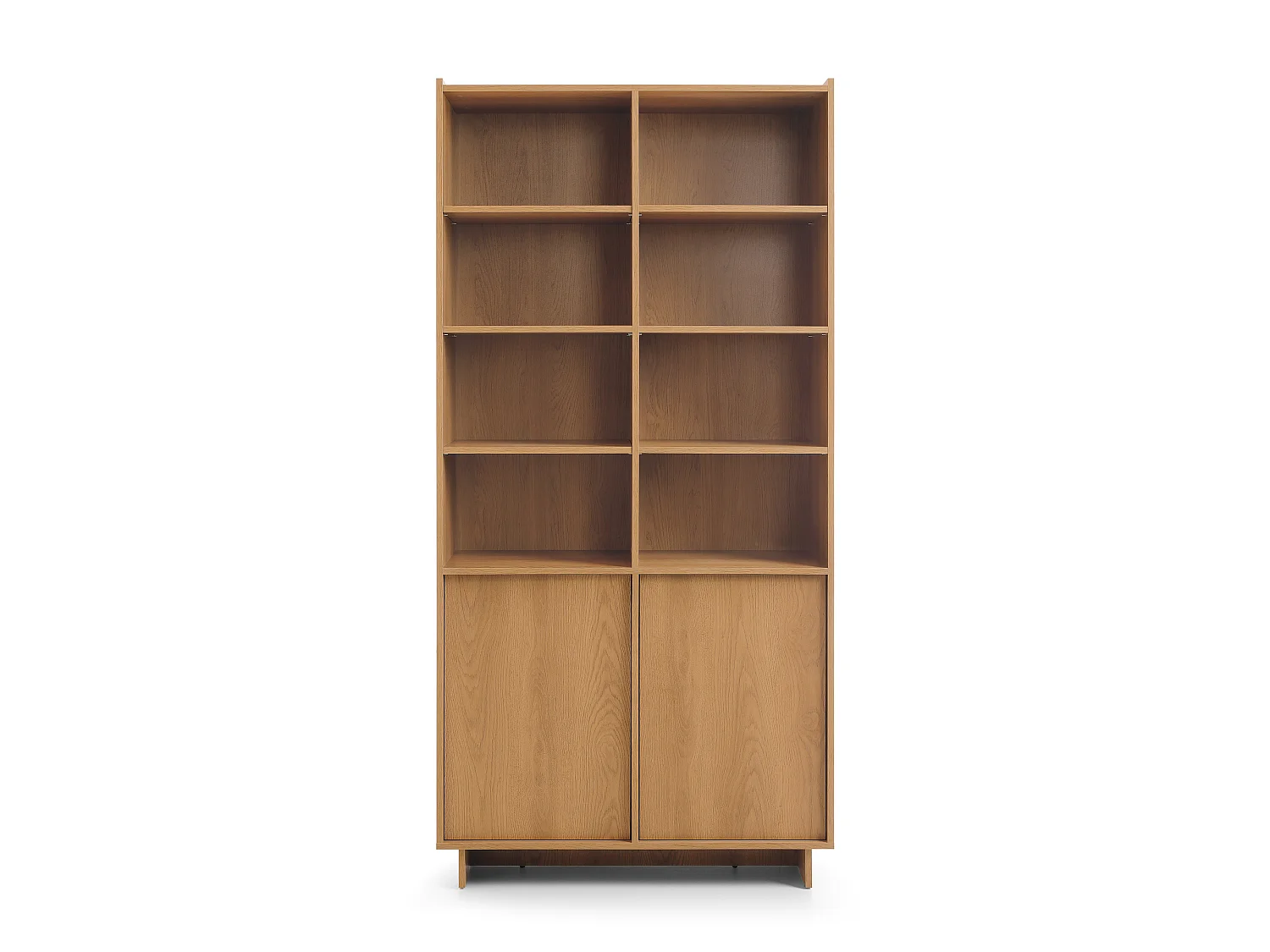 Bücherregal, karamellfarbene Eiche, 98 x 201 x 39 cm