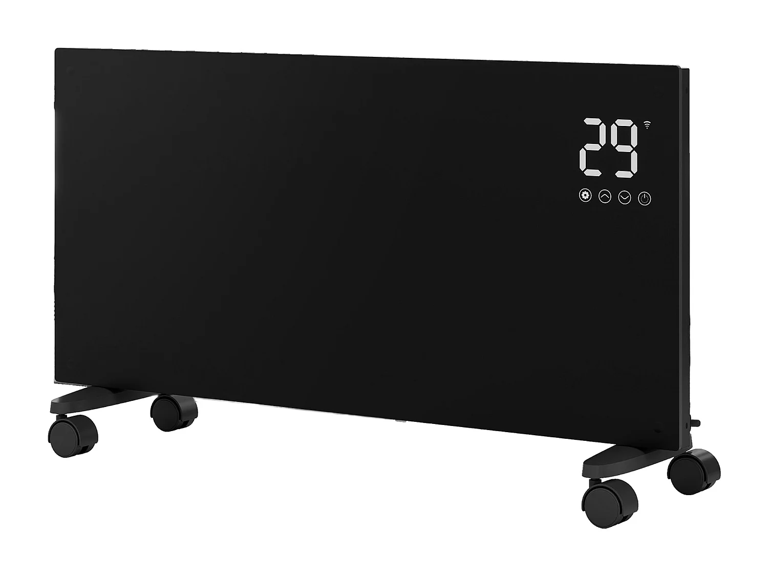 Chauffage électrique mural et mobile 2000W WiFi fin 70mm noir