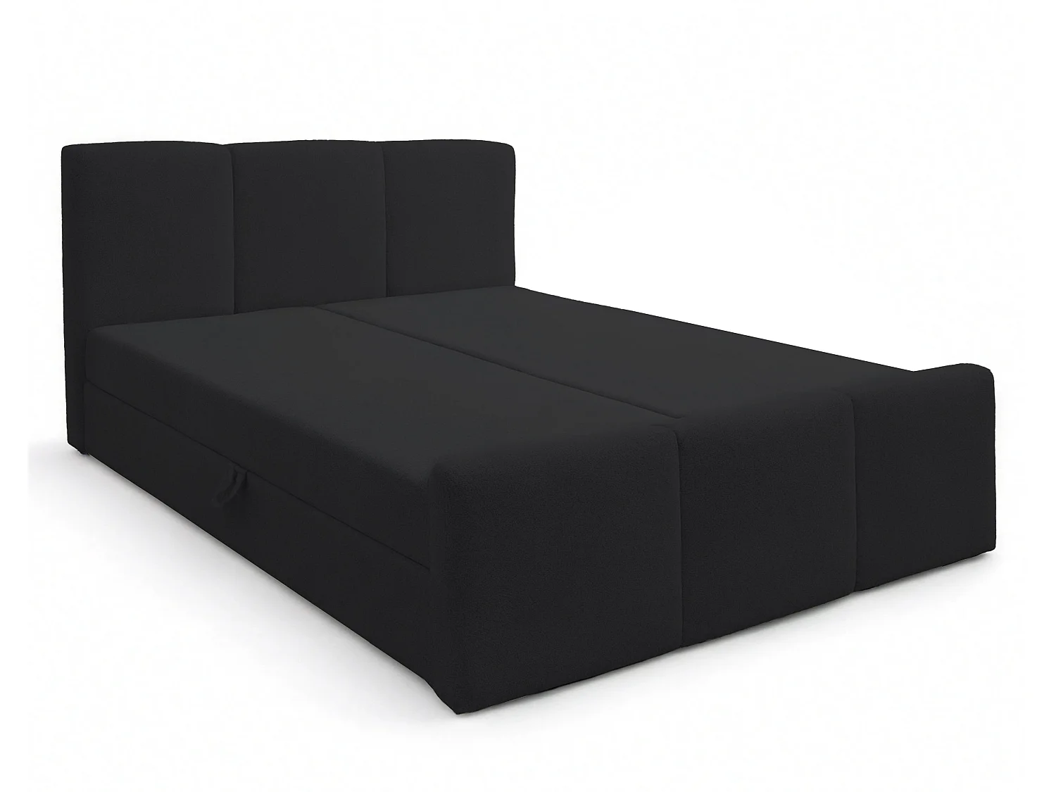 AX LIVING Boxspringbett Ankarra 160x200 cm Schwarz Bett mit Stauraum