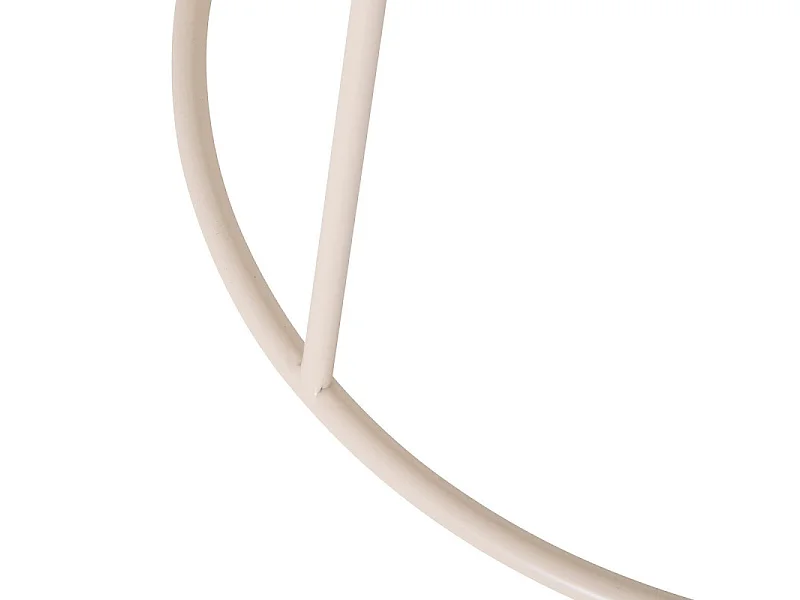Table d'Appoint en Métal "Latte" 38cm Beige