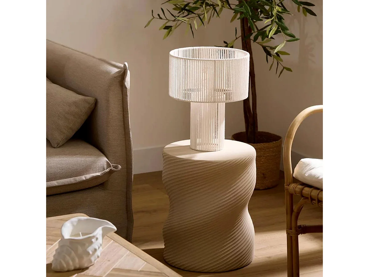 Table d'Appoint Totem "Saddle" 40cm Sable