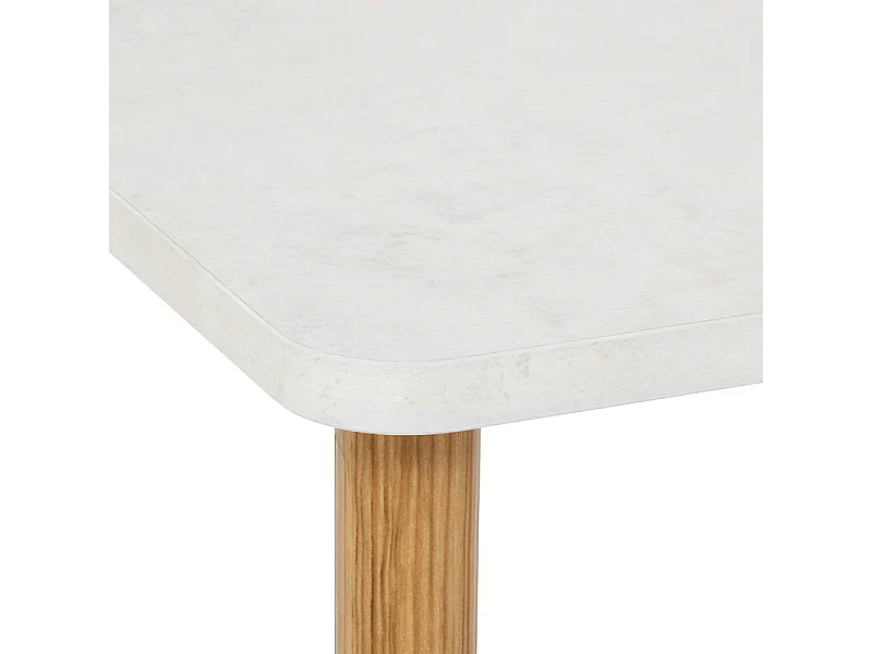 Table d'Appoint Design "Côme" 44cm Marron