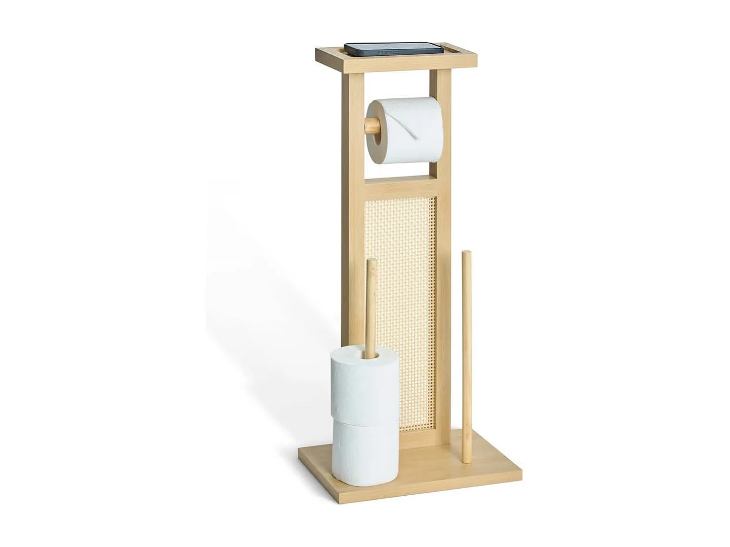 Dérouleur Papier WC "Cane" 65cm Naturel