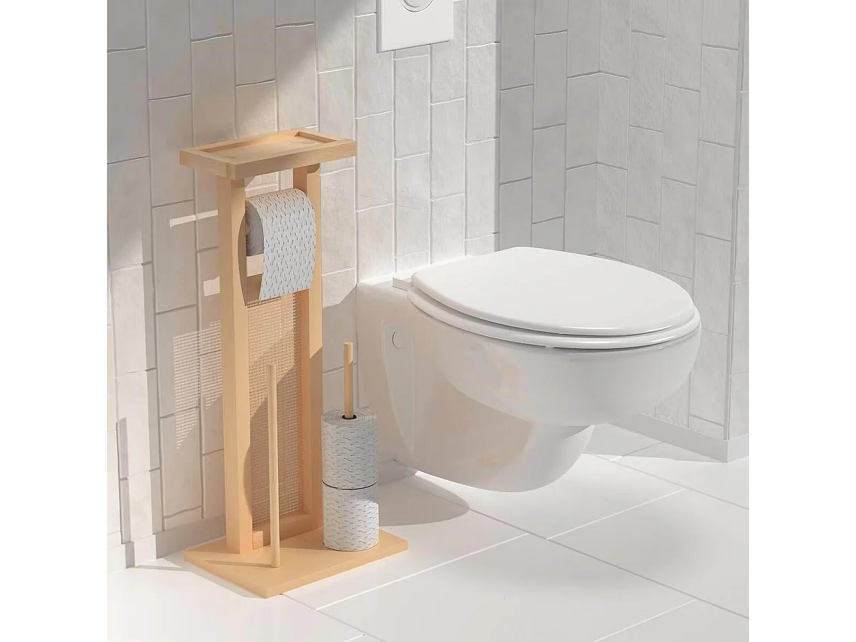 Dérouleur Papier WC "Cane" 65cm Naturel