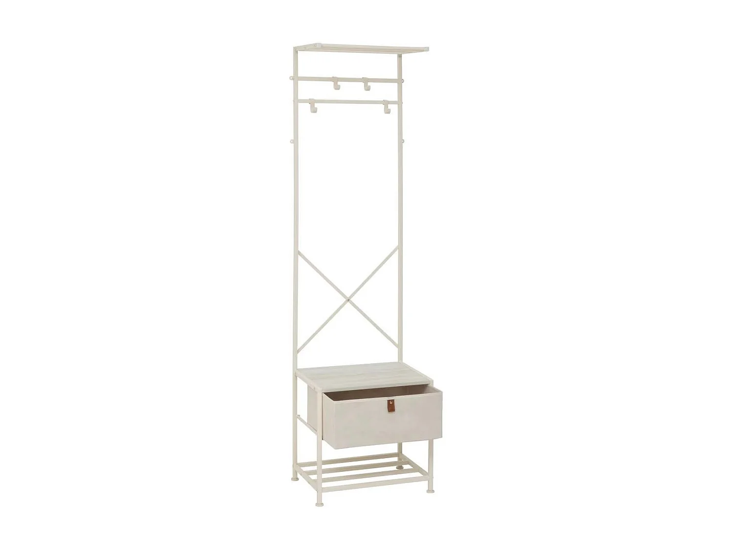 Vestiaire 4 Tiges "Tissa" 160cm Beige