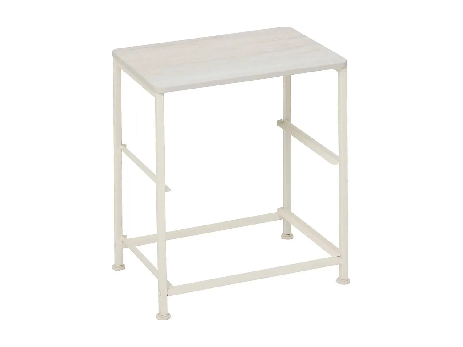 Table de Chevet 2 Tiroirs "Tissa" 51cm Beige