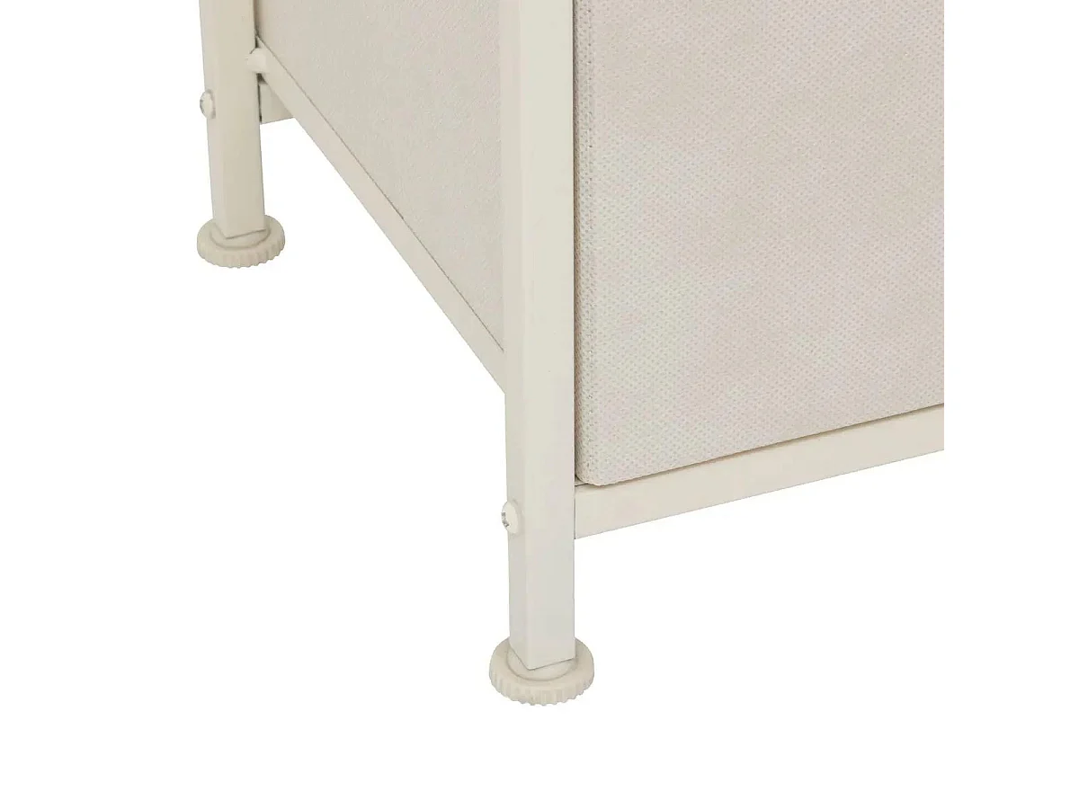 Table de Chevet 2 Tiroirs "Tissa" 51cm Beige