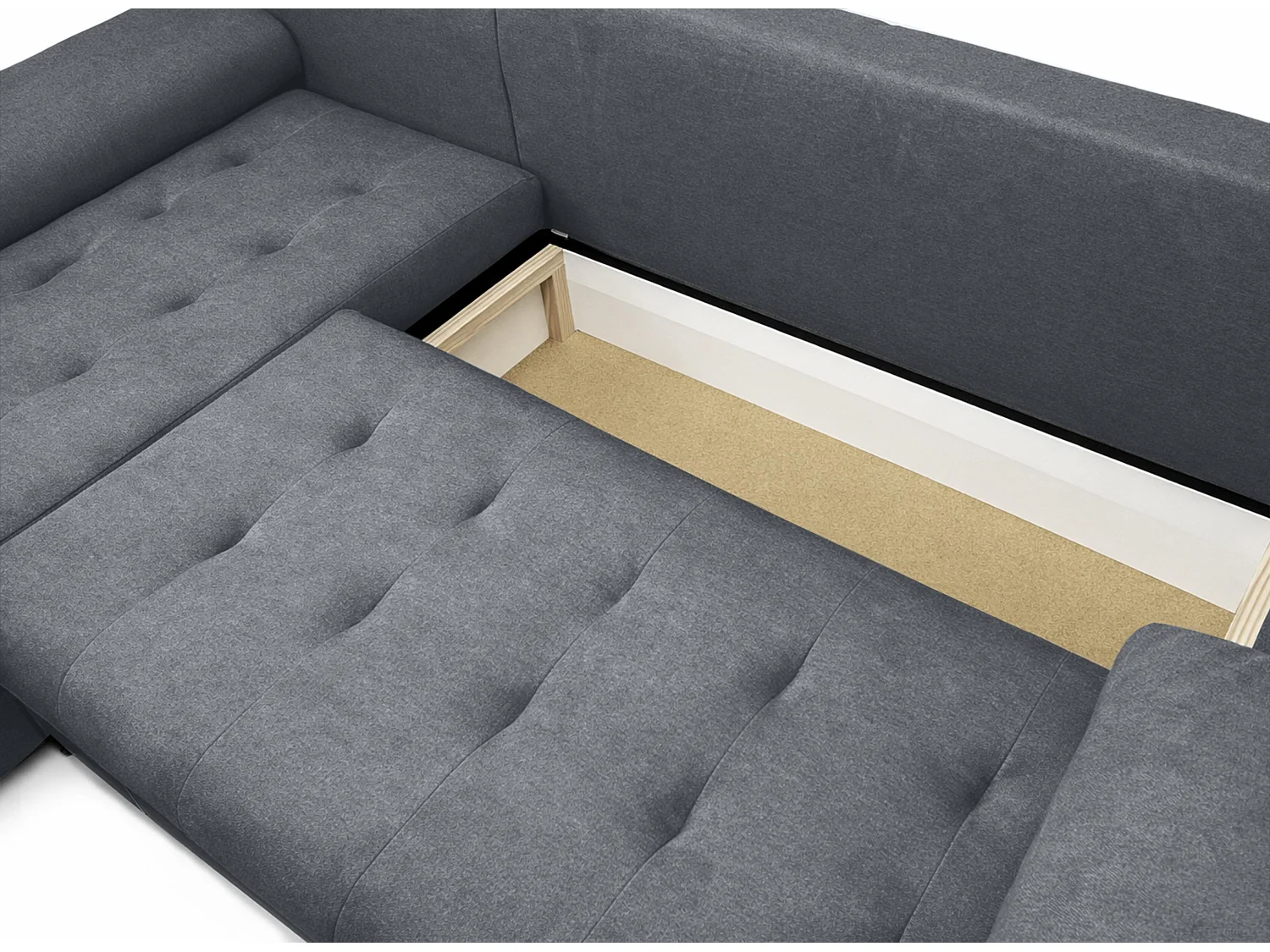AX LIVING Manisa Wohnzimmer Couch L dunkelgraue Eckcouch L