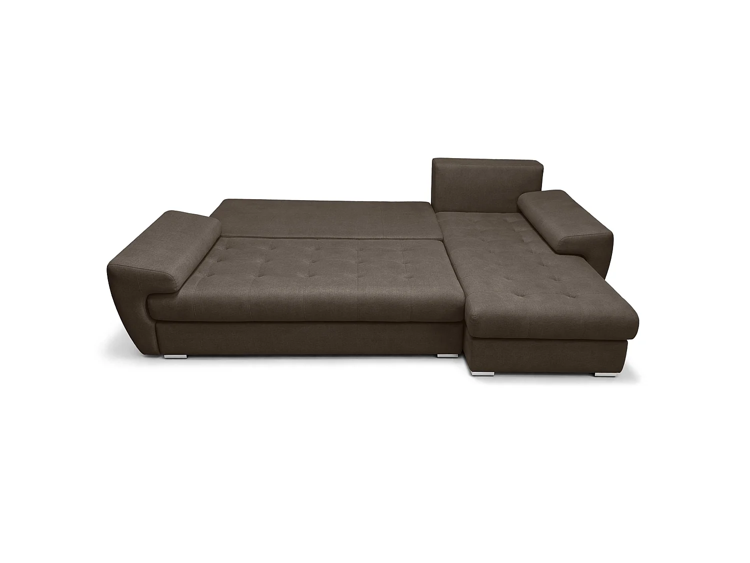 AX LIVING Manisa Wohnzimmer Couch L Form Couch Braun R